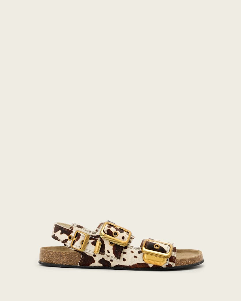 Lavender סנדלי עור לנשים Staffa Buckle ALLSAINTS