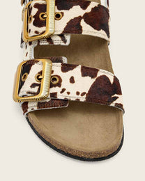 Antique White סנדלי עור לנשים Staffa Buckle ALLSAINTS