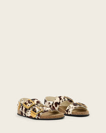 Antique White סנדלי עור לנשים Staffa Buckle ALLSAINTS