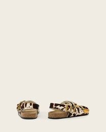 Antique White סנדלי עור לנשים Staffa Buckle ALLSAINTS