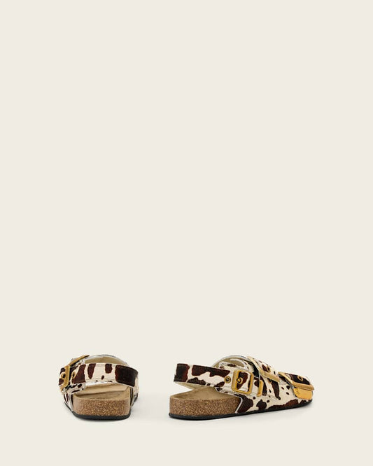 Antique White סנדלי עור לנשים Staffa Buckle ALLSAINTS