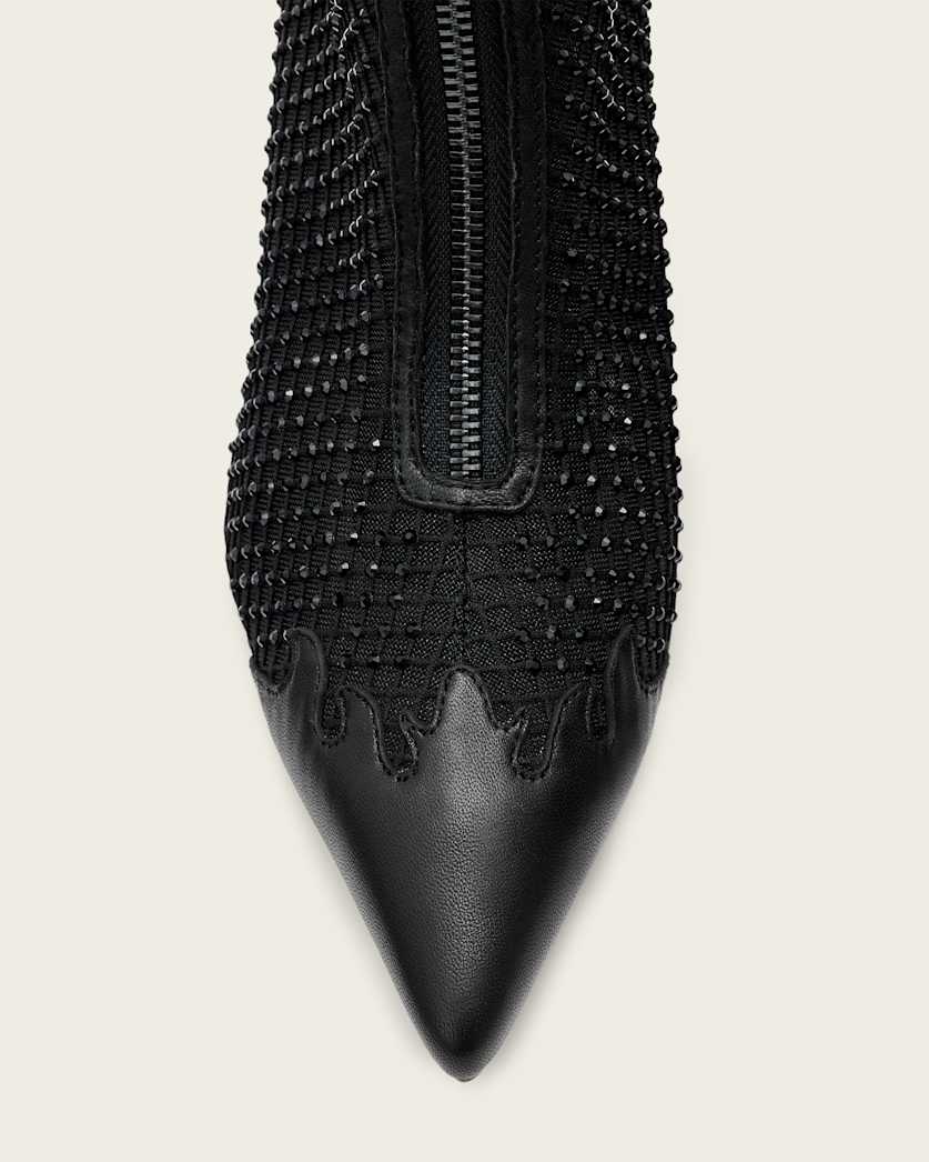 Beige מגפיים לנשים Natasha Mesh ALLSAINTS