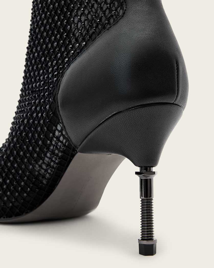 Dark Slate Gray מגפיים לנשים Natasha Mesh ALLSAINTS