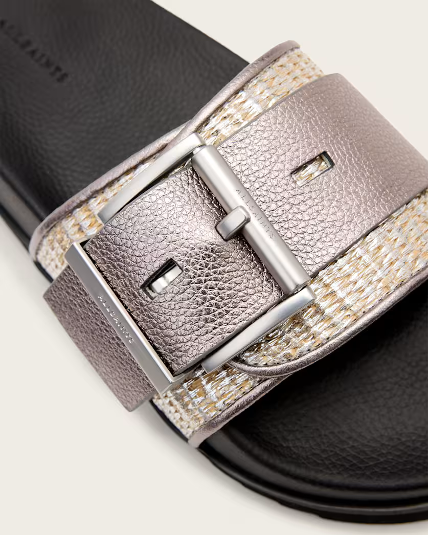 Dark Slate Gray כפכפים לנשים Ellie Raffia ALLSAINTS