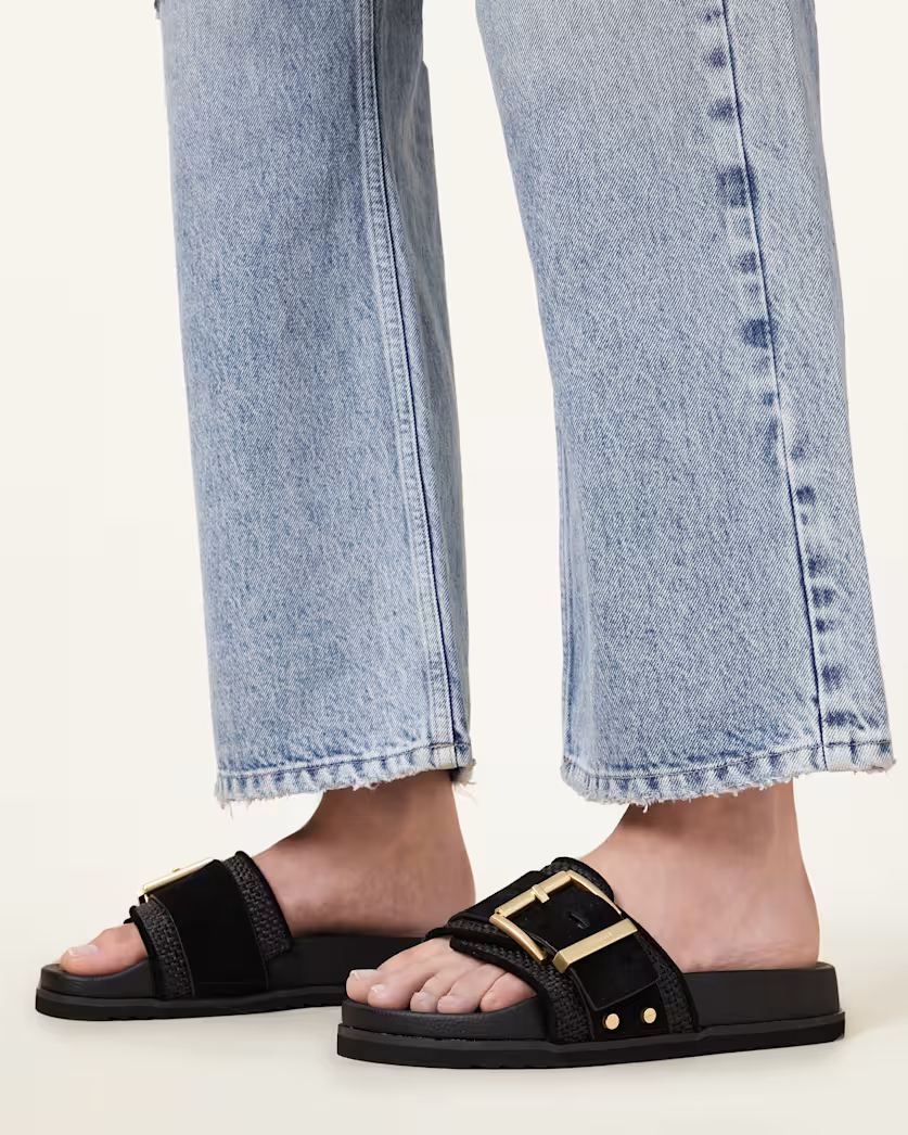 Light Gray כפכפים לנשים Ellie Raffia ALLSAINTS