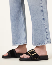 Light Gray כפכפים לנשים Ellie Raffia ALLSAINTS