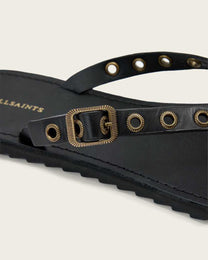 Lavender סנדלי עור שטוחים לנשים Sydney ALLSAINTS