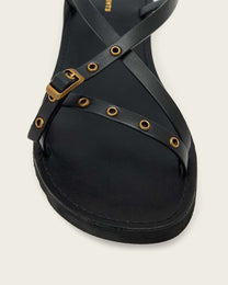 Dark Slate Gray כפכפי עור פלטפורמה לנשים Tyla ALLSAINTS
