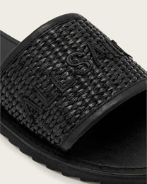 Dark Slate Gray כפכפי עור קלועים לנשים Hoxton ALLSAINTS
