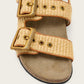 כפכפי רפיה פלטפורמה לנשים Staffa Raffia