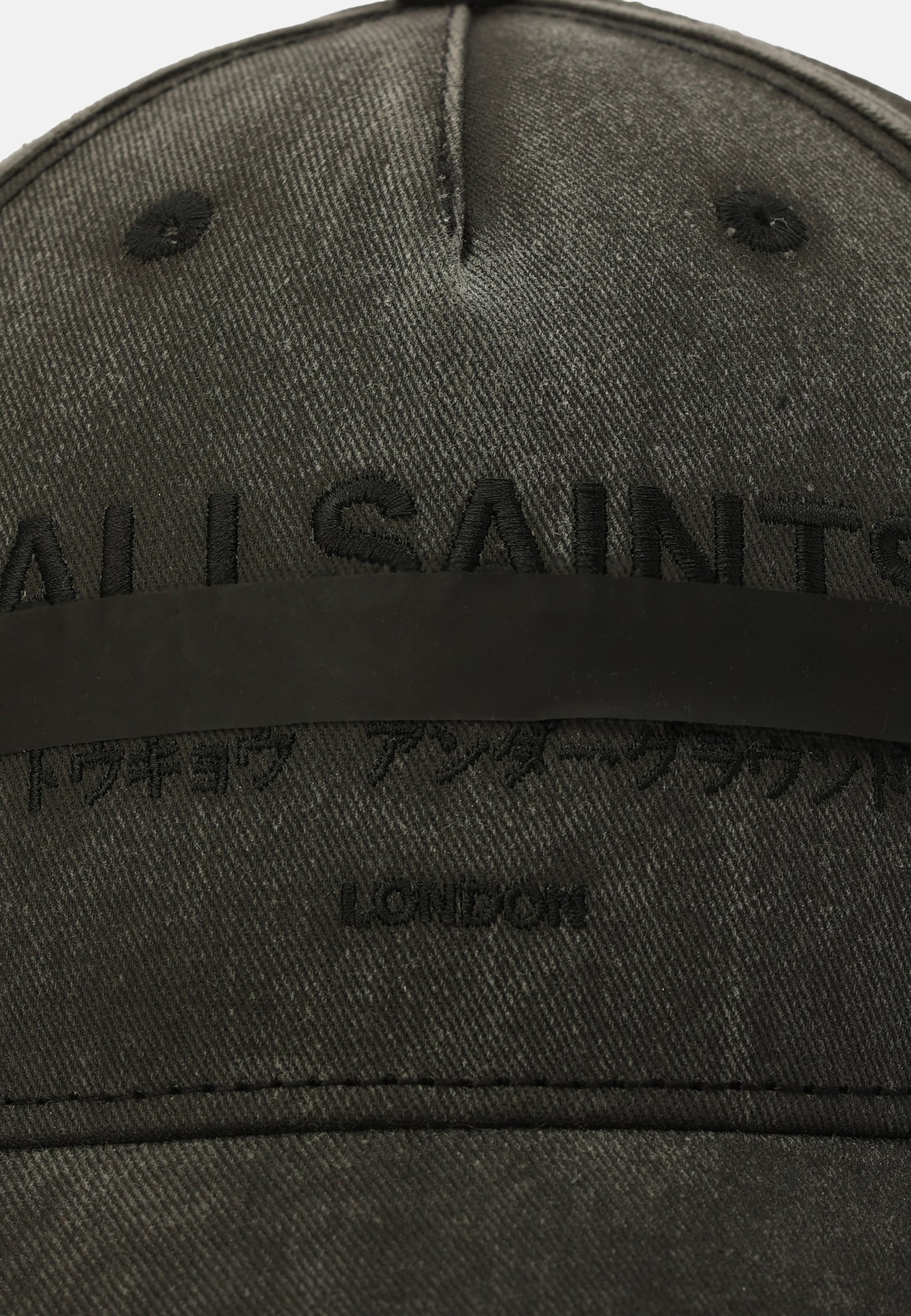 Dark Slate Gray כובע מצחיה לגברים Strikethrough ALLSAINTS