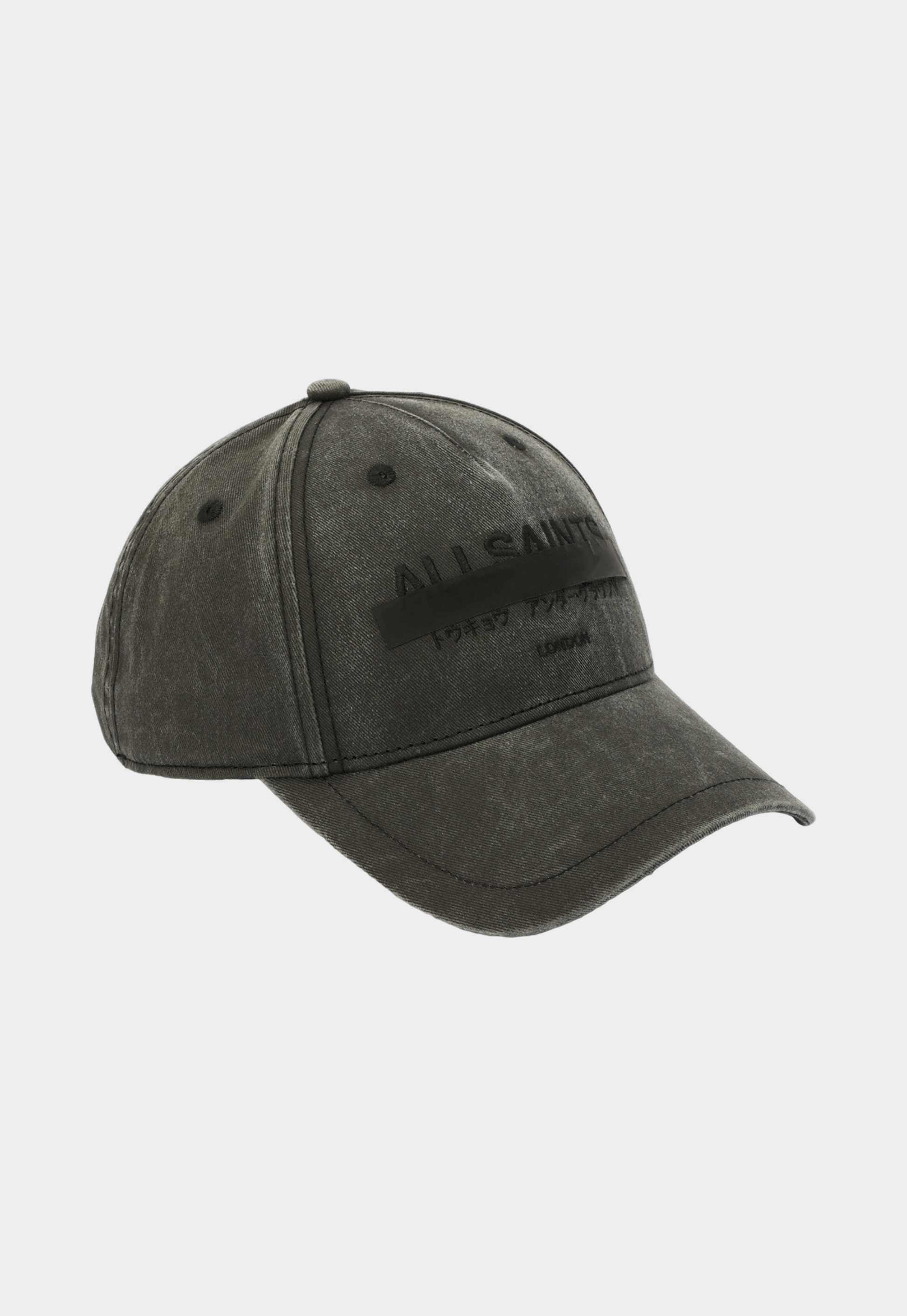 Dark Slate Gray כובע מצחיה לגברים Strikethrough ALLSAINTS