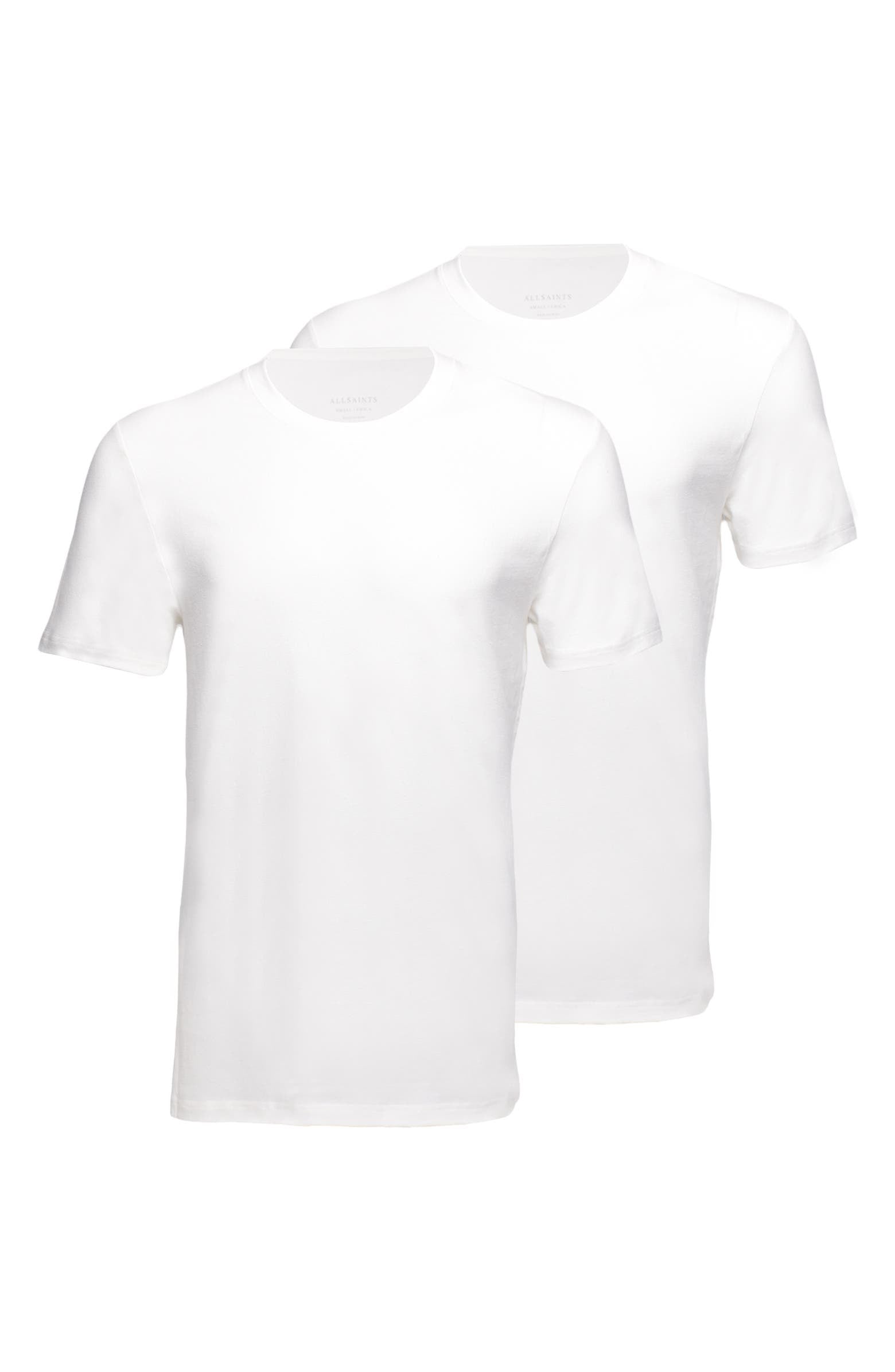 White Smoke מארז 2 טי שירטים לגברים Crewneck ALLSAINTS