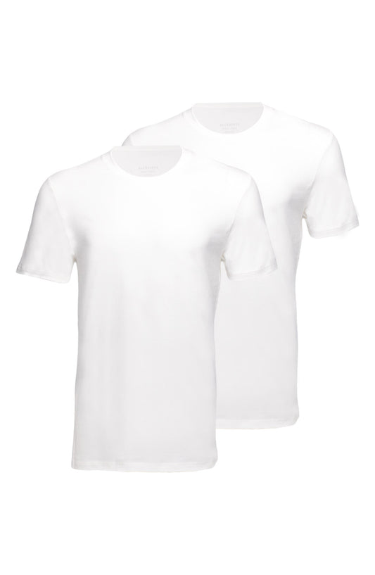 White Smoke מארז 2 טי שירטים לגברים Crewneck ALLSAINTS