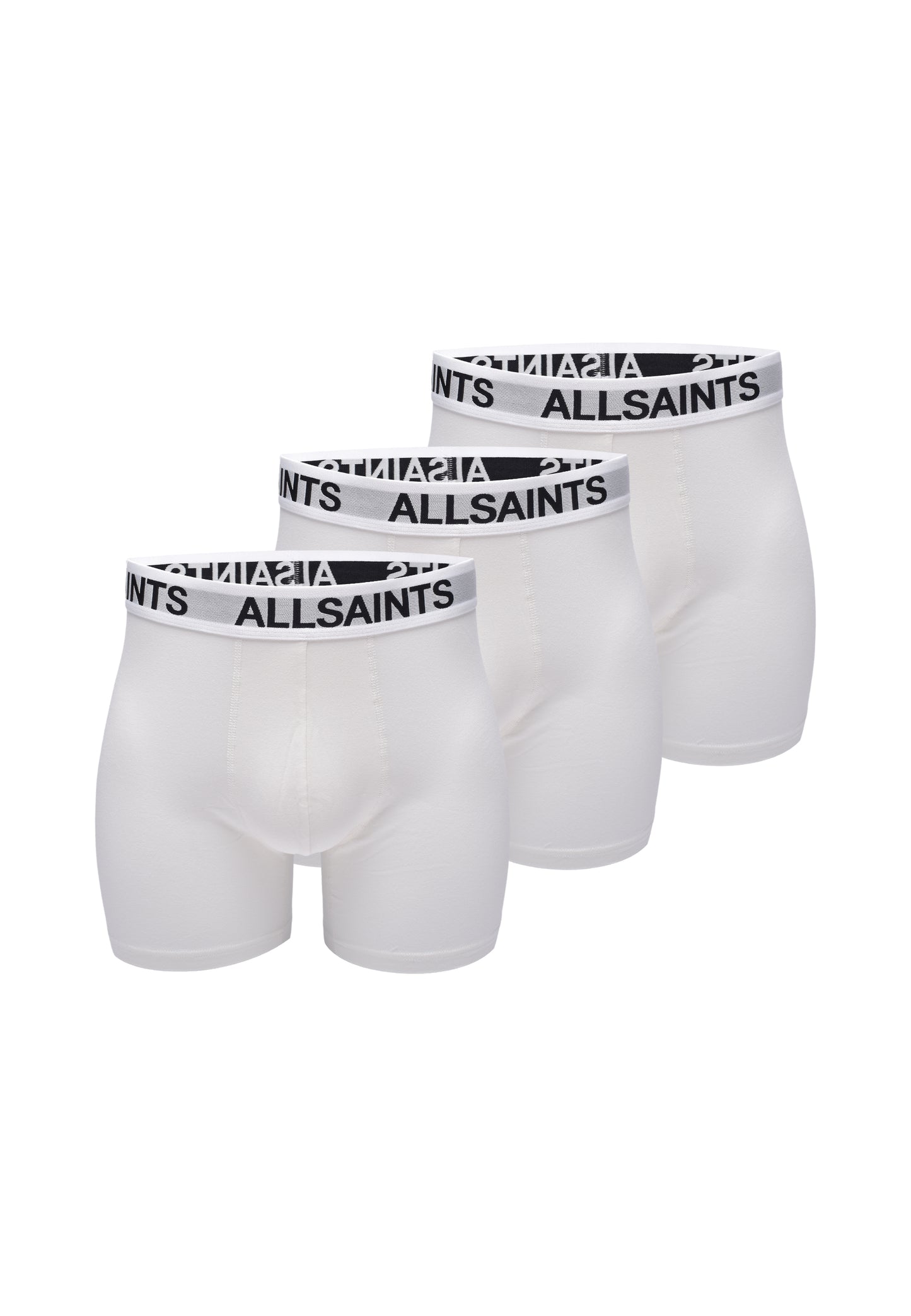 Light Gray מארז שלישיית תחתוני בוקסר ארוכים ALLSAINTS
