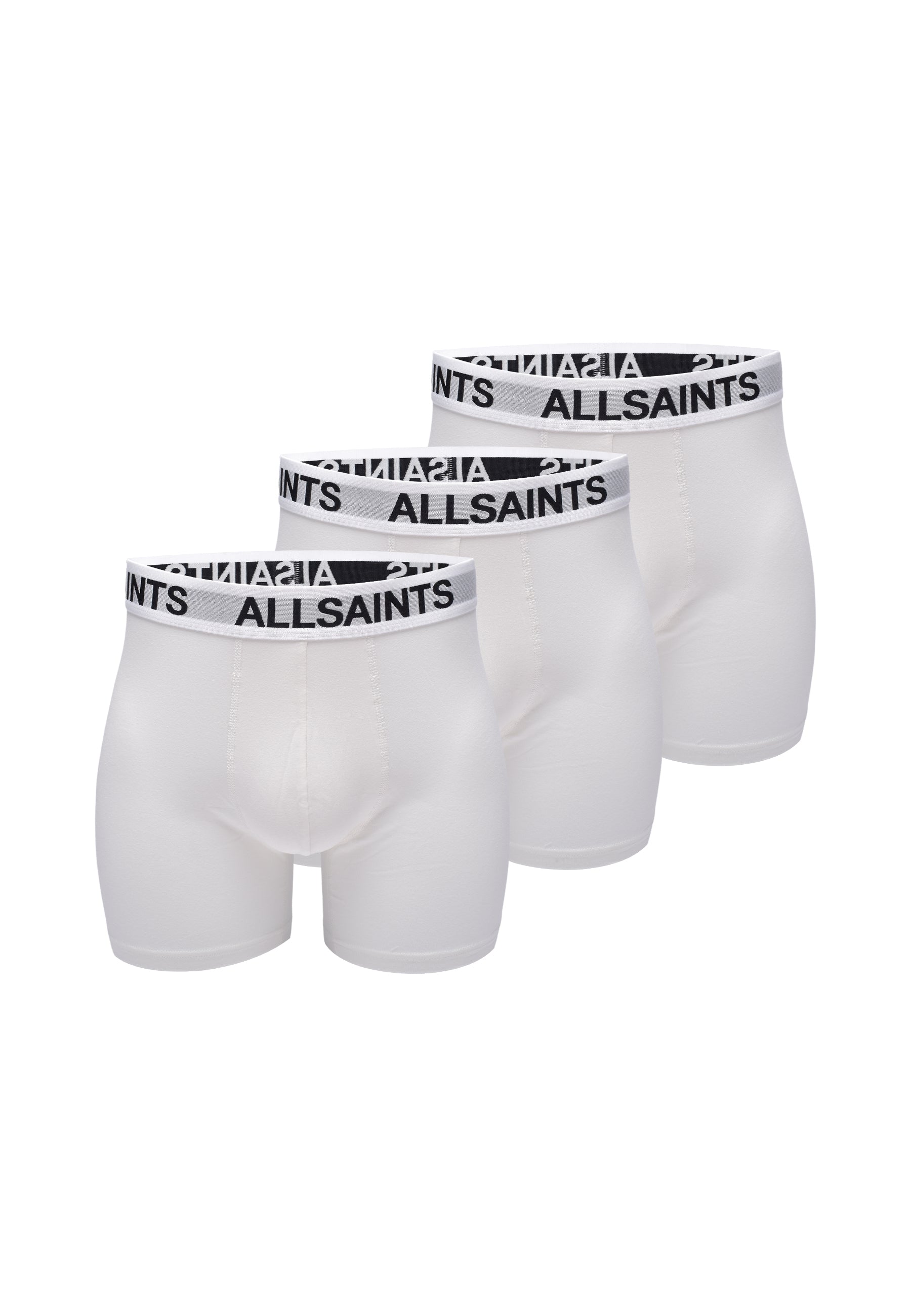 Light Gray מארז שלישיית תחתוני בוקסר ארוכים ALLSAINTS