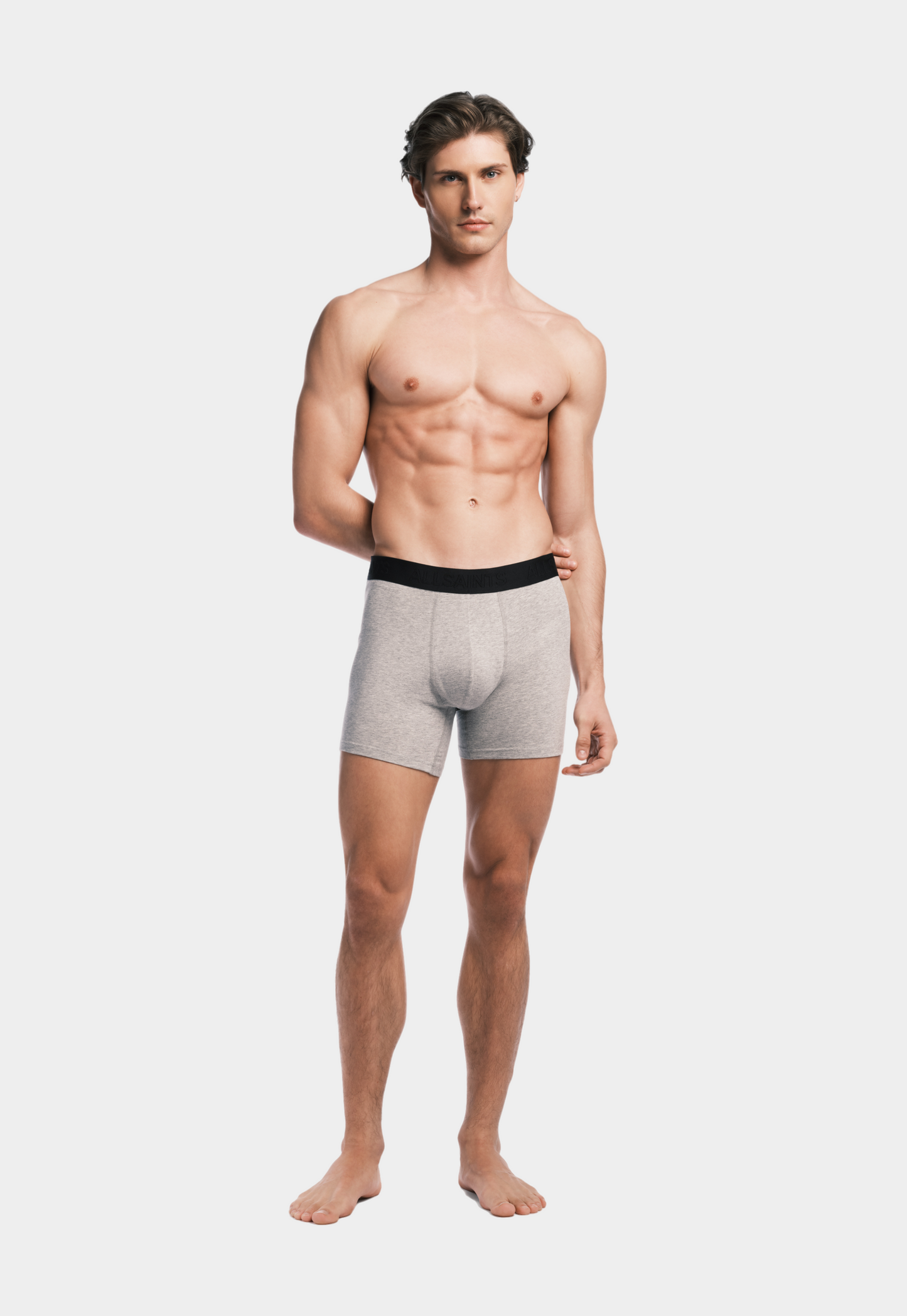 Beige מארז שלישיית תחתוני בוקסר ארוכים ALLSAINTS