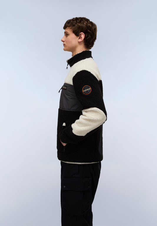 Light Gray סווטשירט פליז לגברים Yupik Fz 3 NAPAPIJRI