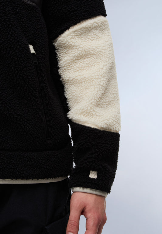 Black סווטשירט פליז לגברים Yupik Fz 3 NAPAPIJRI