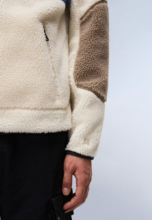 Light Gray סווטשירט פליז לגברים Yupik Fz 3 NAPAPIJRI