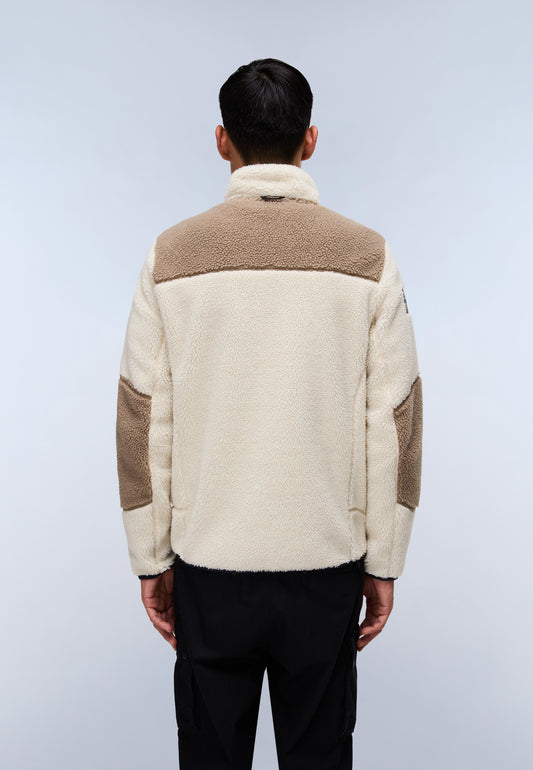 Light Gray סווטשירט פליז לגברים Yupik Fz 3 NAPAPIJRI