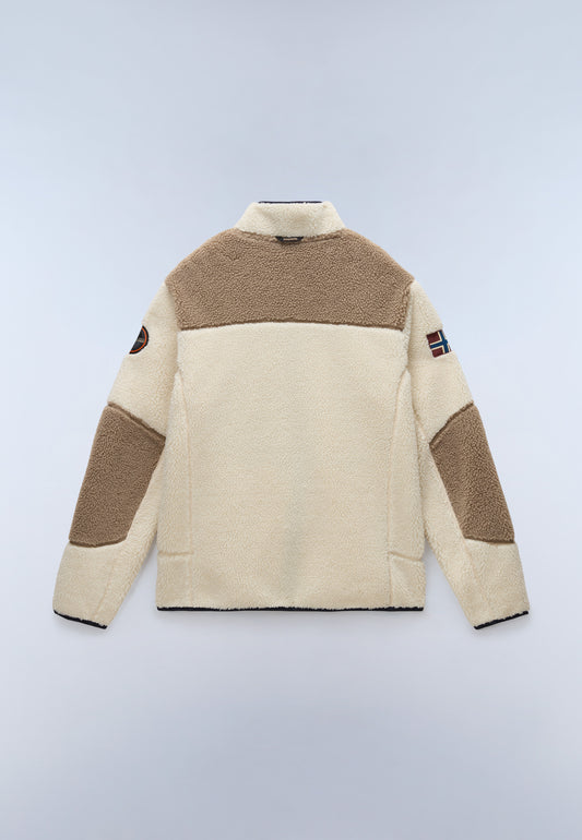 Light Gray סווטשירט פליז לגברים Yupik Fz 3 NAPAPIJRI