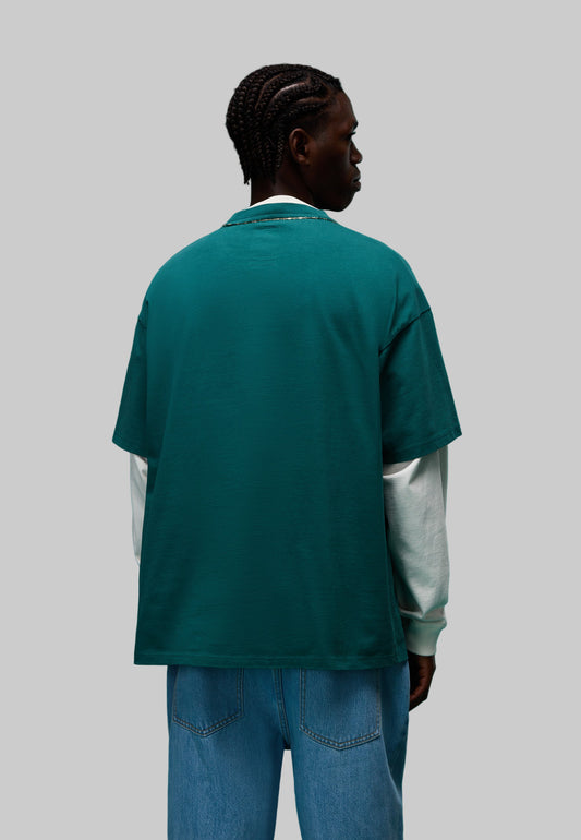 Dark Slate Gray טי שירט קצרה לגברים / נשים S-ocelot NAPAPIJRI