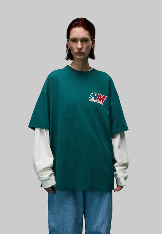 Dark Slate Gray טי שירט קצרה לגברים / נשים S-ocelot NAPAPIJRI