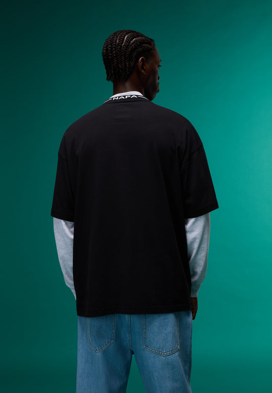 Dark Slate Gray טי שירט קצרה לגברים / לשנים S-osornd NAPAPIJRI