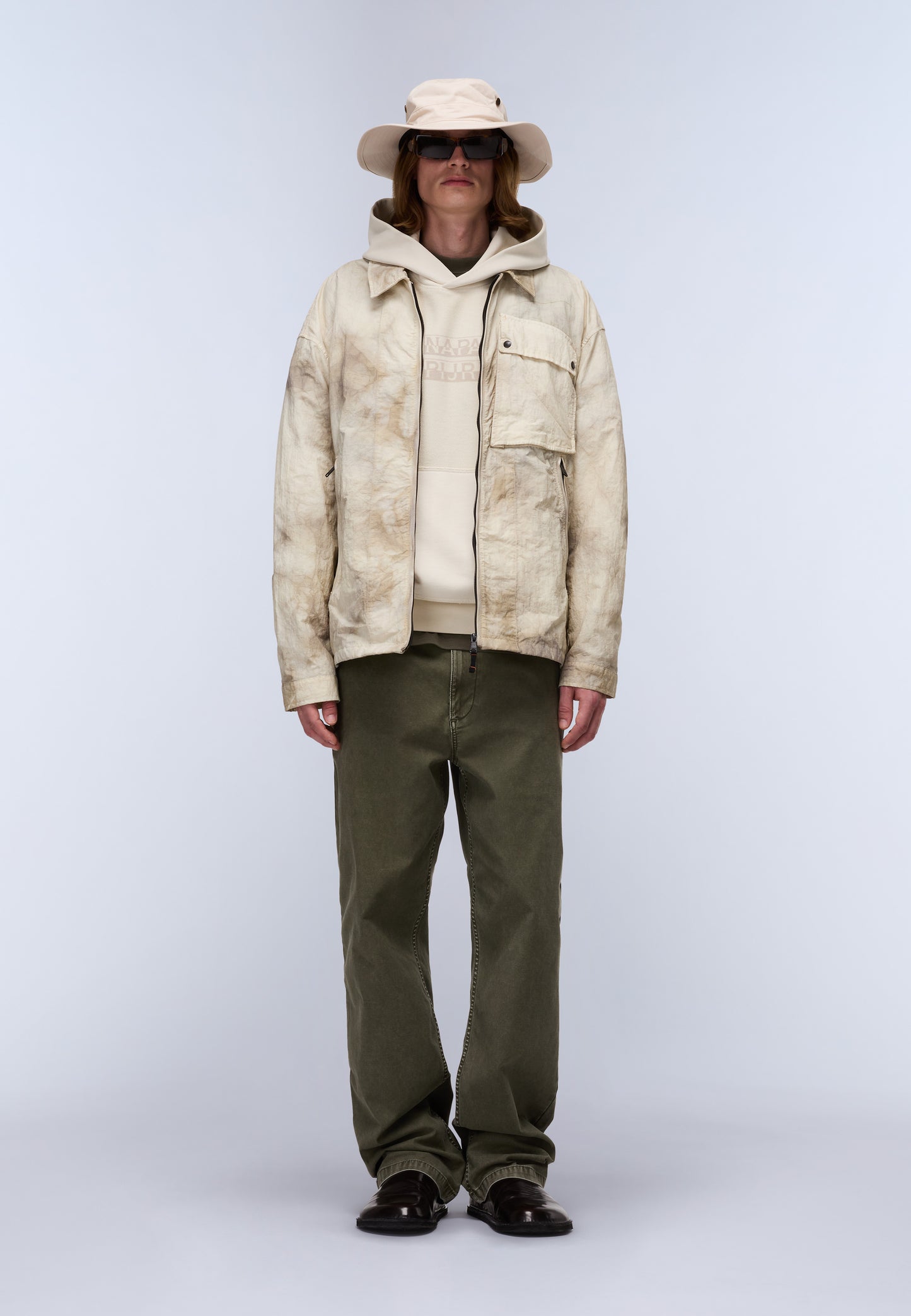 Light Gray קפוצ'ון לגברים B-Comel NAPAPIJRI