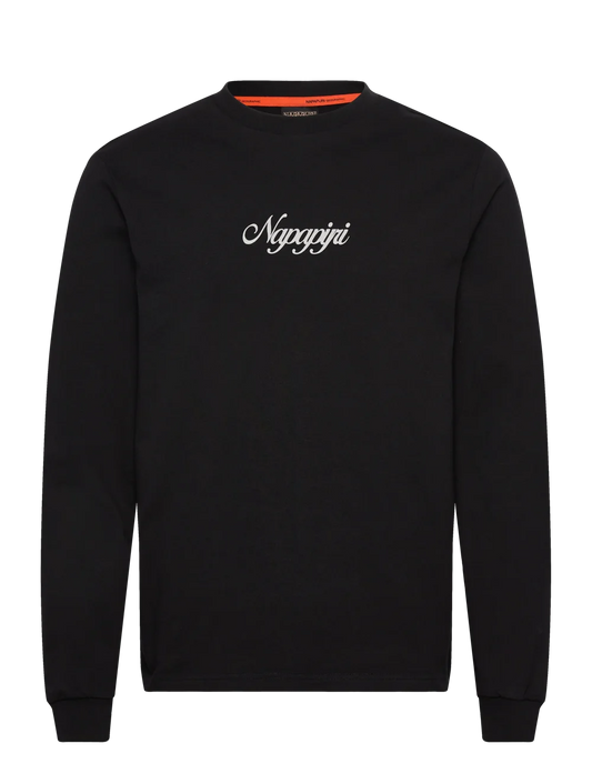 Black טי שירט ארוכה לגברים Fiemme NAPAPIJRI