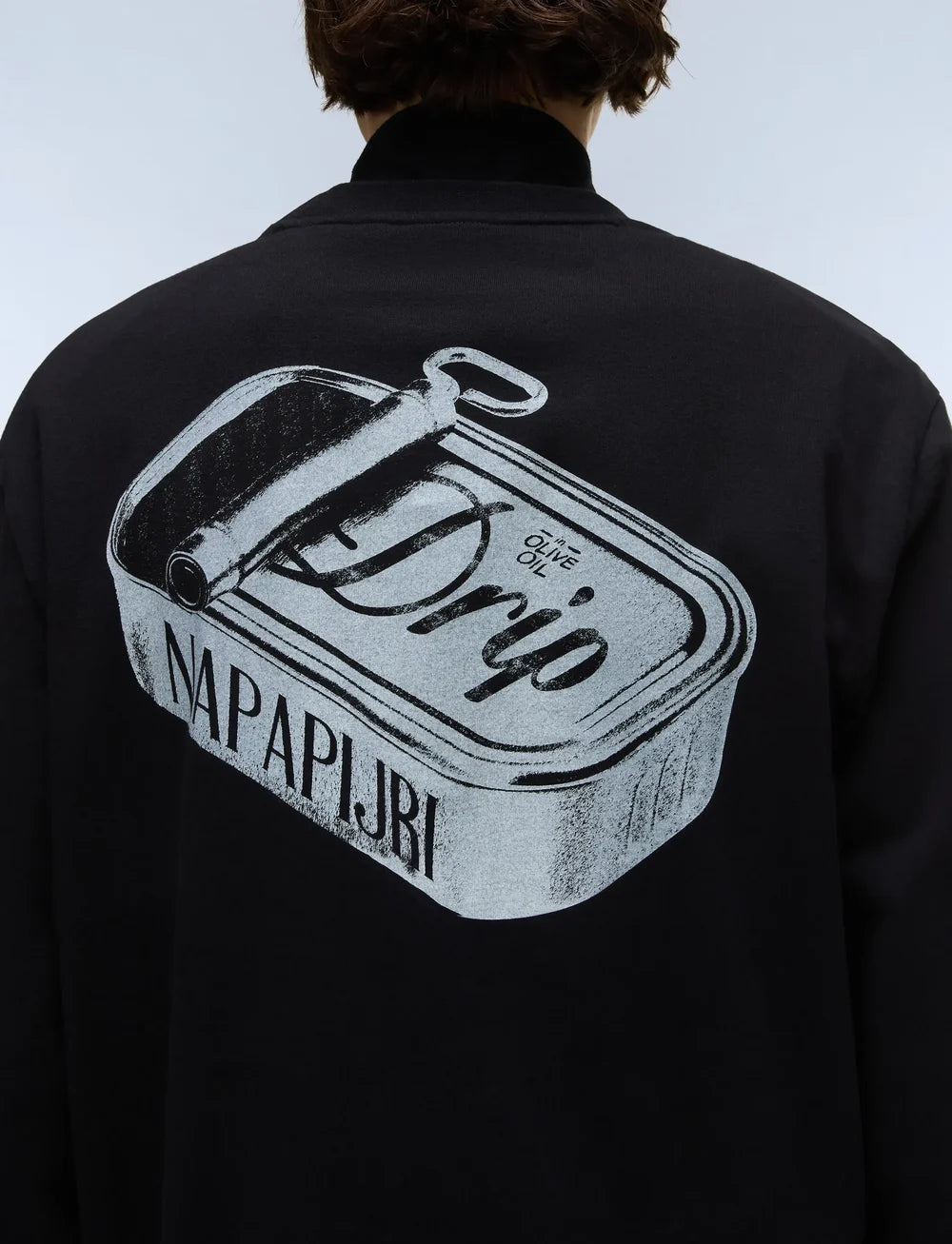Black טי שירט ארוכה לגברים Fiemme NAPAPIJRI