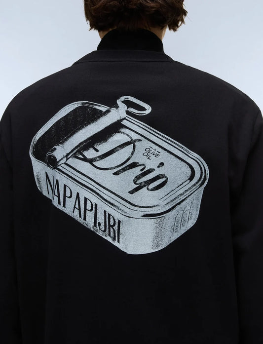 Black טי שירט ארוכה לגברים Fiemme NAPAPIJRI