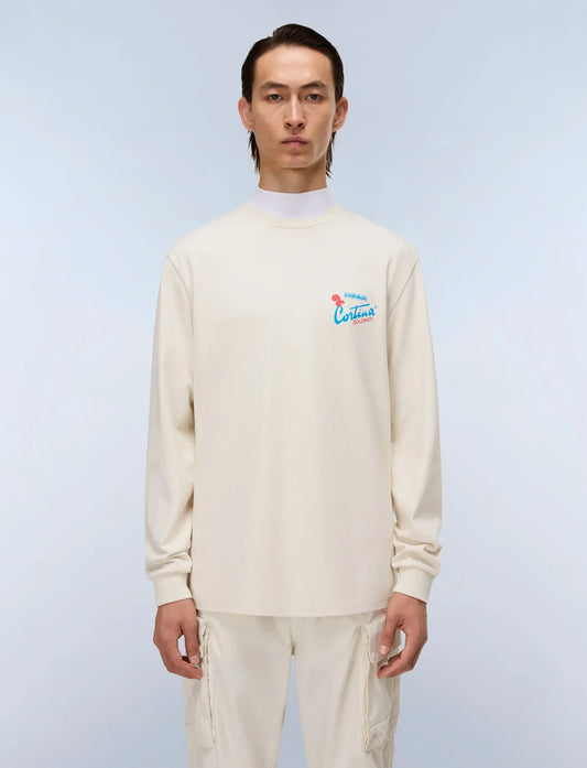 Light Gray טי שירט ארוכה לגברים Fiemme NAPAPIJRI