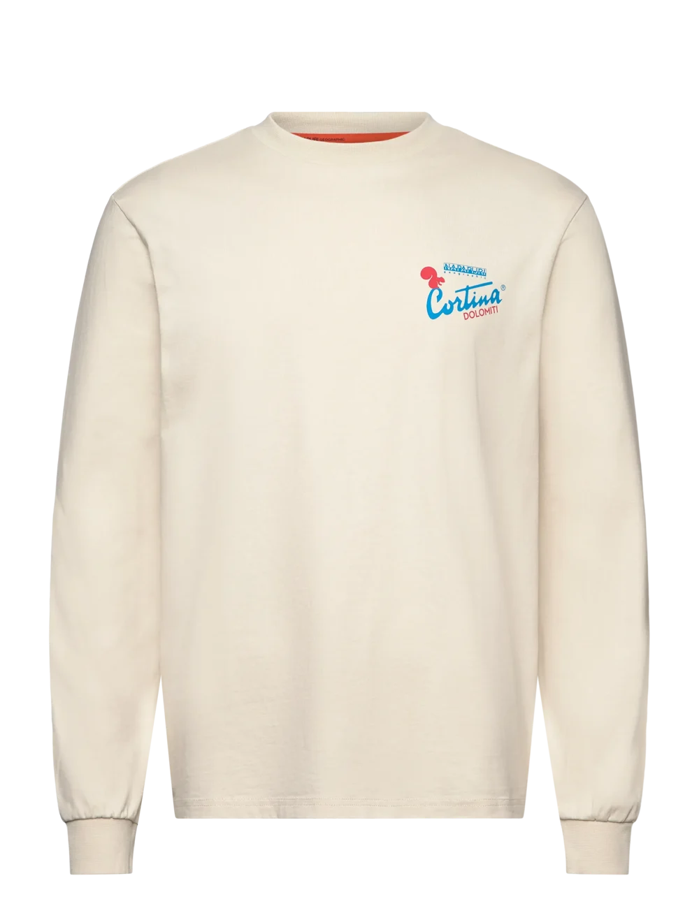 Light Gray טי שירט ארוכה לגברים Fiemme NAPAPIJRI
