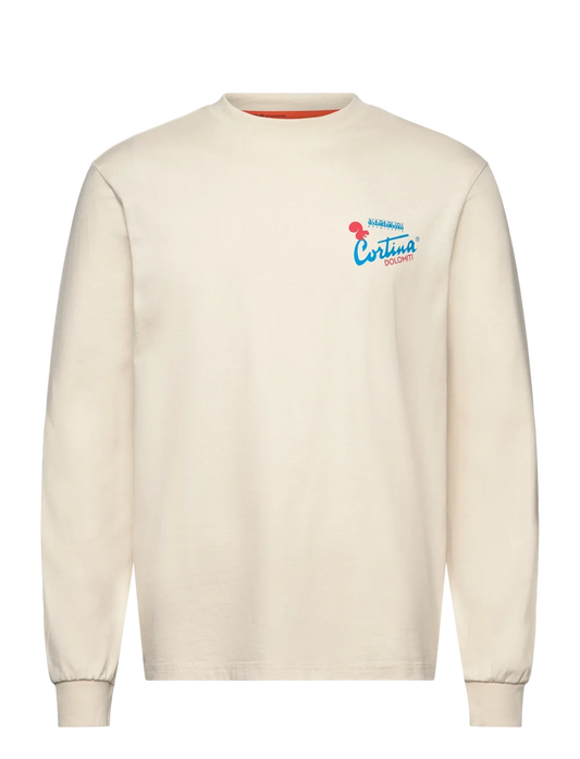 Light Gray טי שירט ארוכה לגברים Fiemme NAPAPIJRI