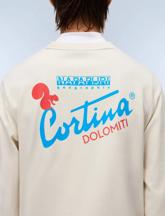 Light Gray טי שירט ארוכה לגברים Fiemme NAPAPIJRI