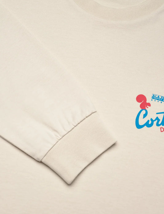 Light Gray טי שירט ארוכה לגברים Fiemme NAPAPIJRI