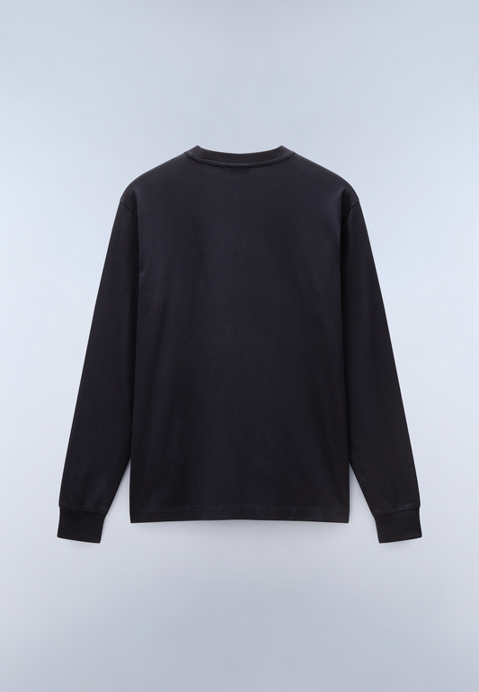 Light Gray טי שירט ארוכה לגברים S-Suze NAPAPIJRI