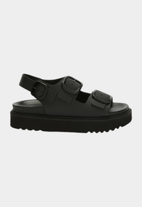 Black סנדלי פלטפורמה לנשים Blake 2 Straps SCHOLL