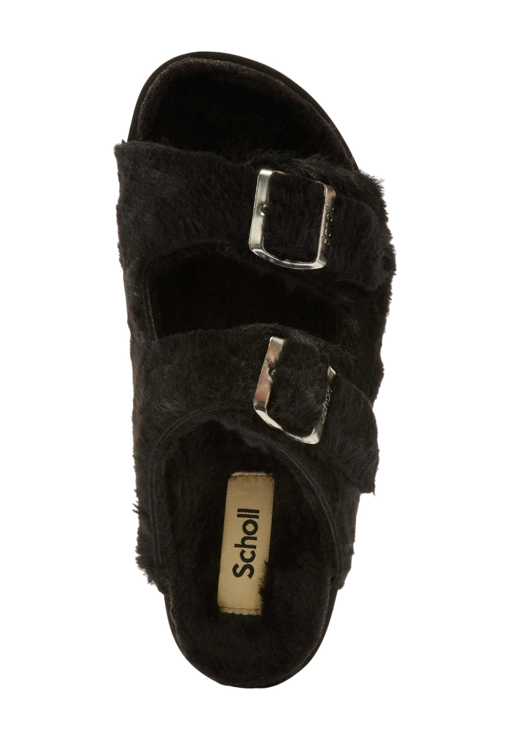 Black כפכפי מיול פרווה לנשים Belle SCHOLL