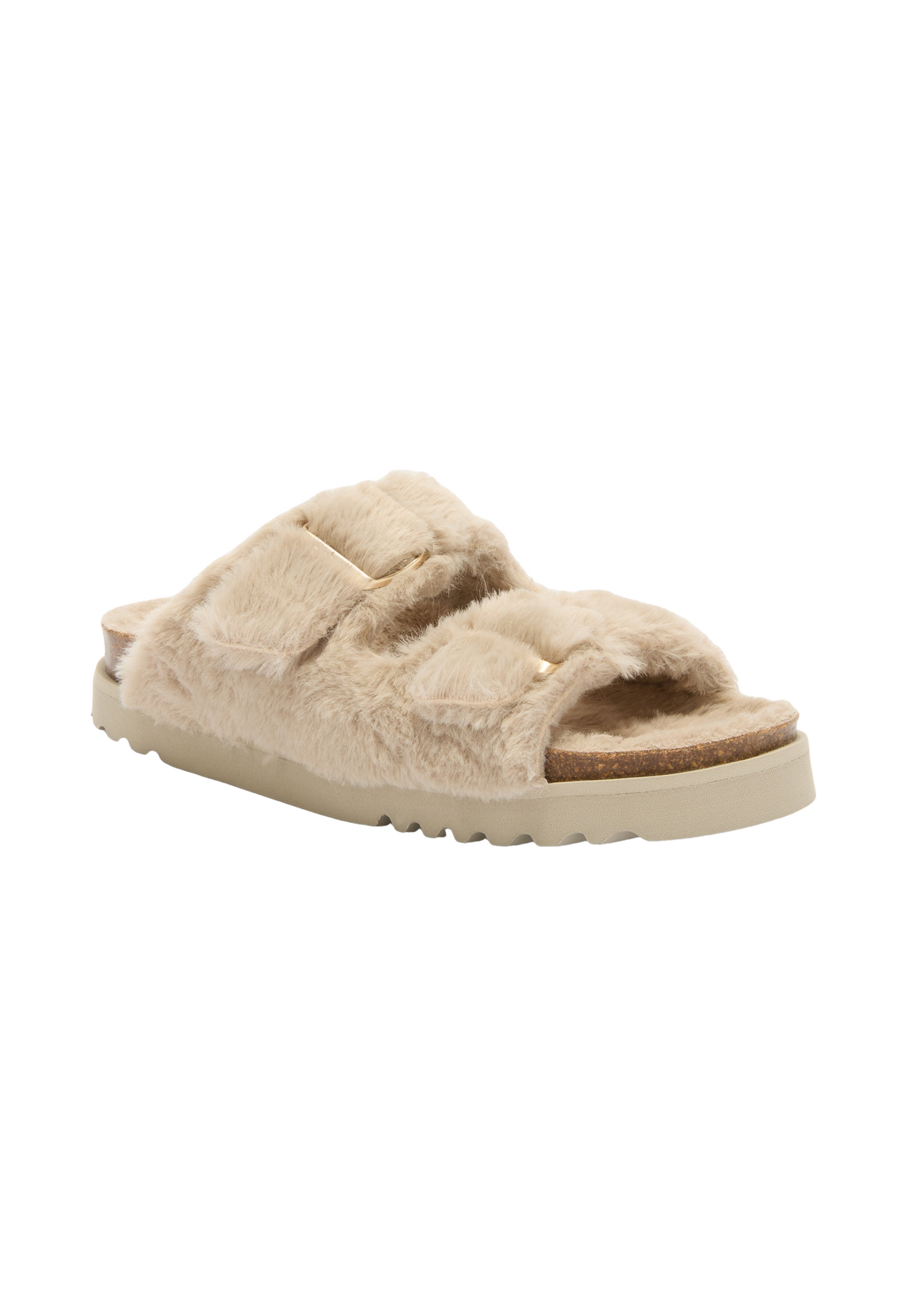 Tan כפכפי מיול פרווה לנשים Belle SCHOLL