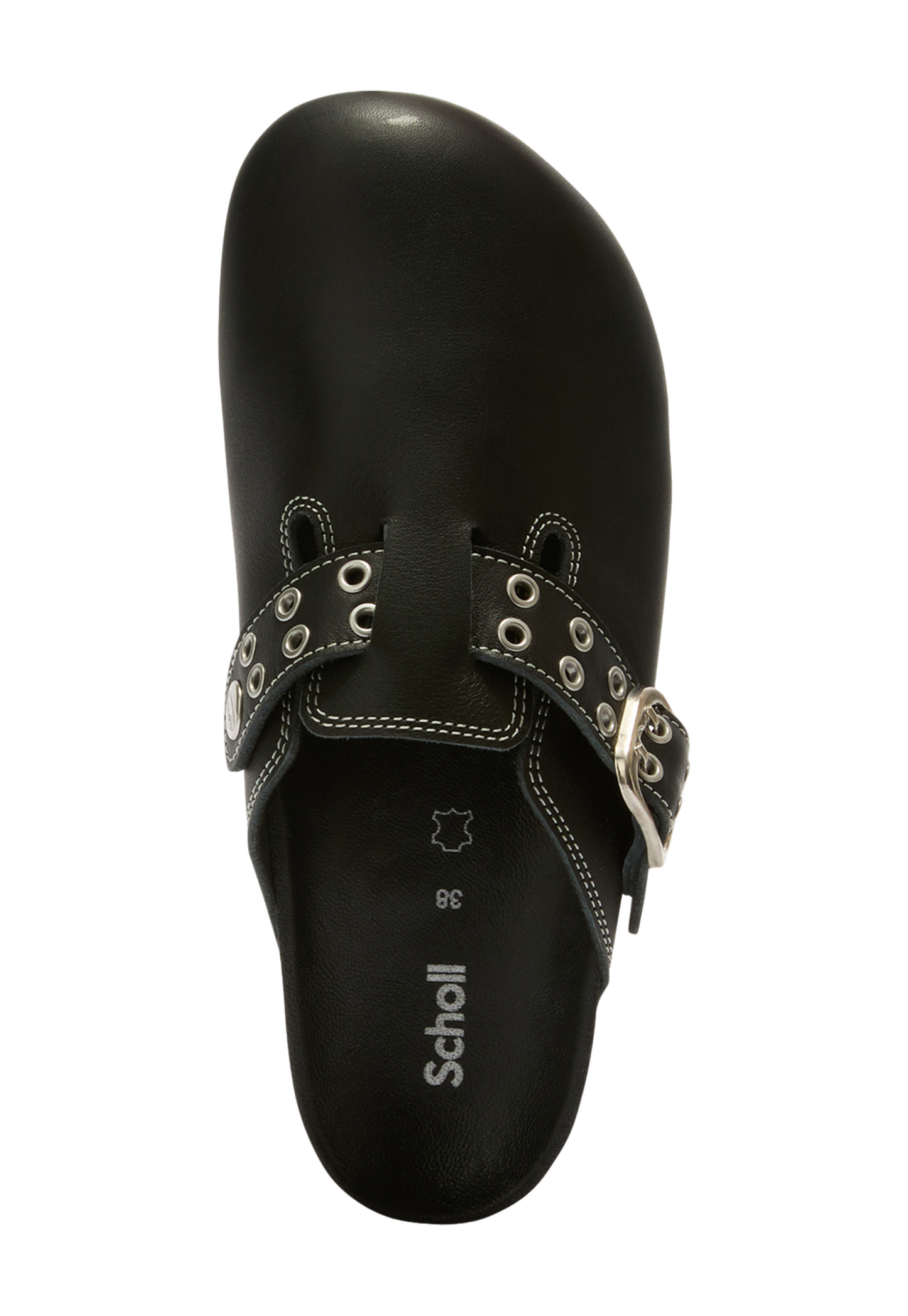 Black כפכפי קלוג עור לנשים Fae SCHOLL