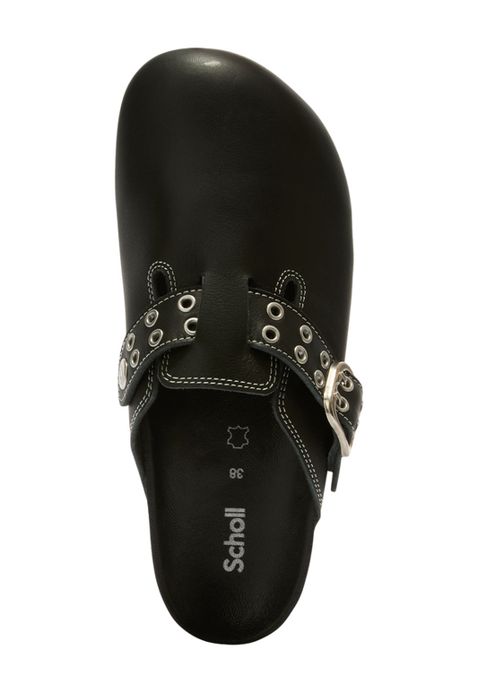 Black כפכפי קלוג עור לנשים Fae SCHOLL