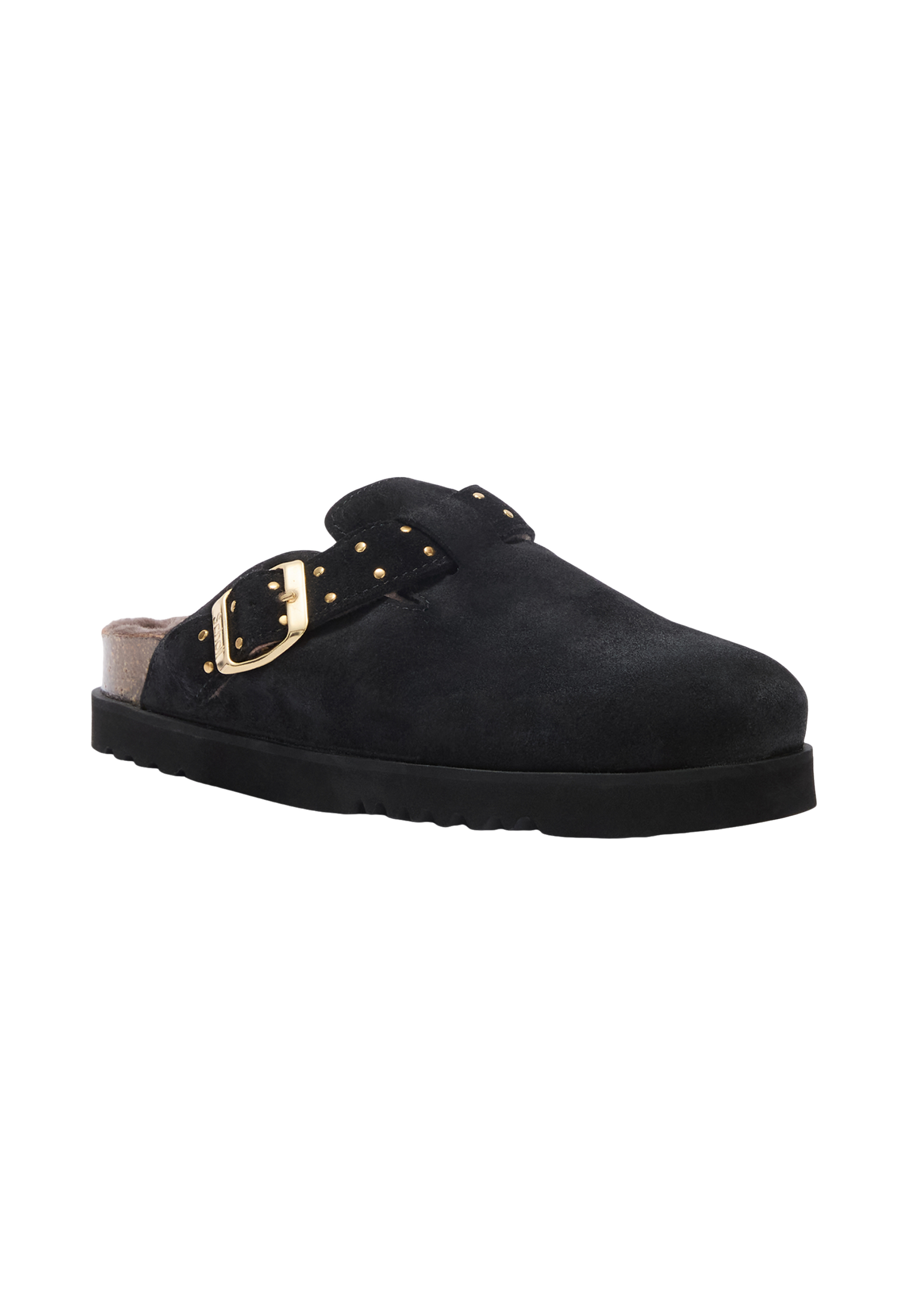 Dark Slate Gray כפכפי מיול זמש פרוותיות לנשים Benny SCHOLL