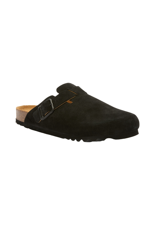 Black כפכפי מיול זמש לגברים Oliver SCHOLL