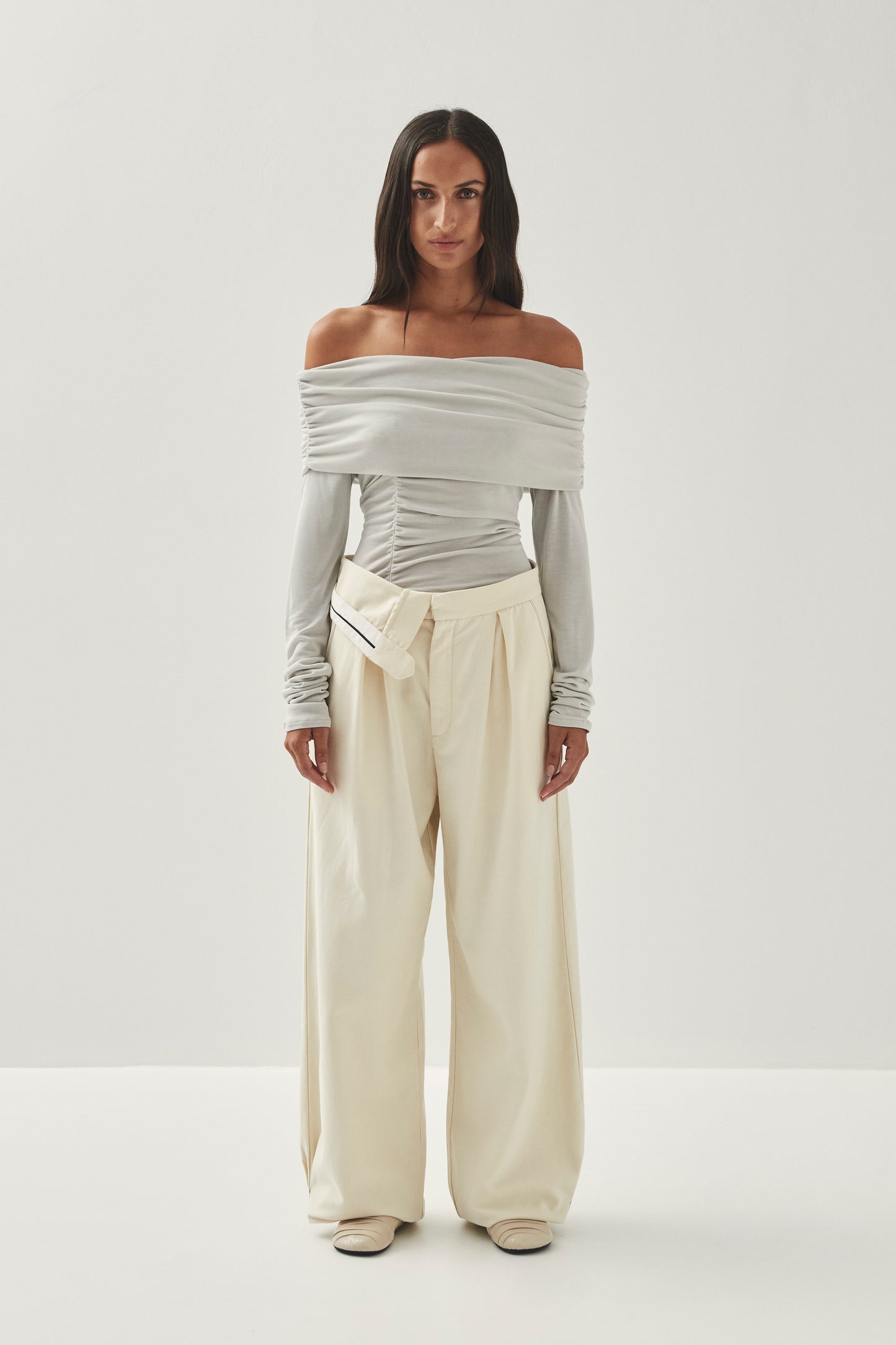 Light Gray חולצה ארוכה לנשים Emica ALOHAS