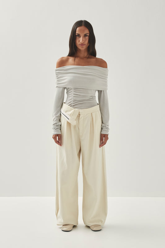 Light Gray חולצה ארוכה לנשים Emica ALOHAS