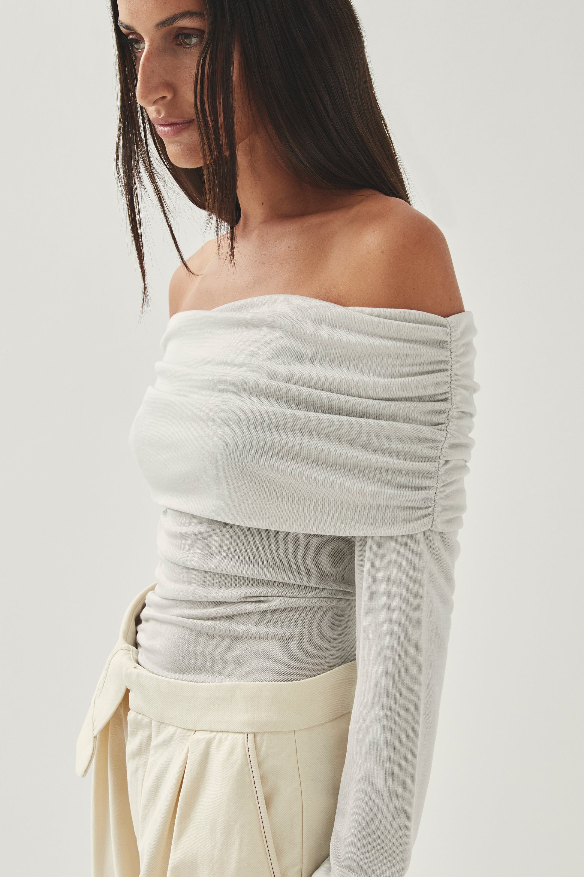 Light Gray חולצה ארוכה לנשים Emica ALOHAS