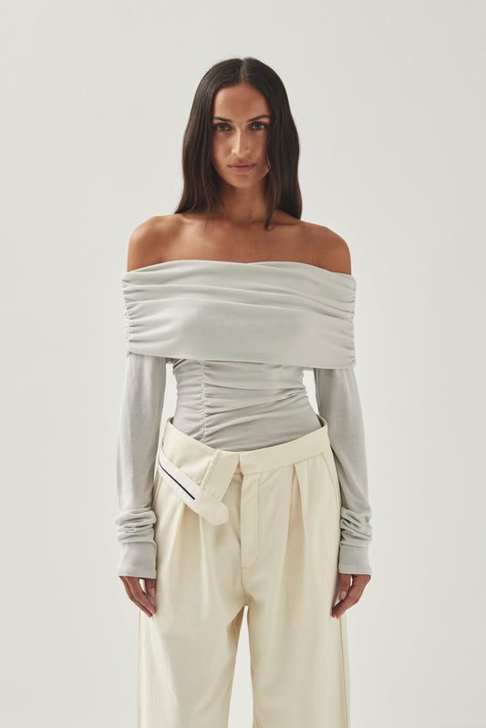 Light Gray חולצה ארוכה לנשים Emica ALOHAS